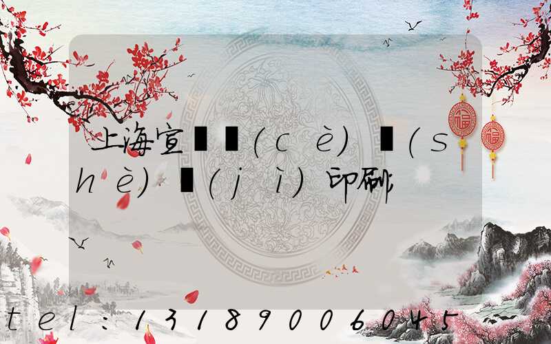 上海宣傳冊(cè)設(shè)計(jì)印刷